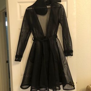 See through Trench Coat